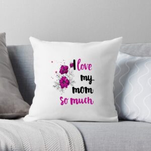 Love Mom Throw Pillow